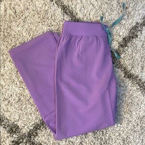 Figs High Waisted Livingston Pants in Lilac Dawn NWT